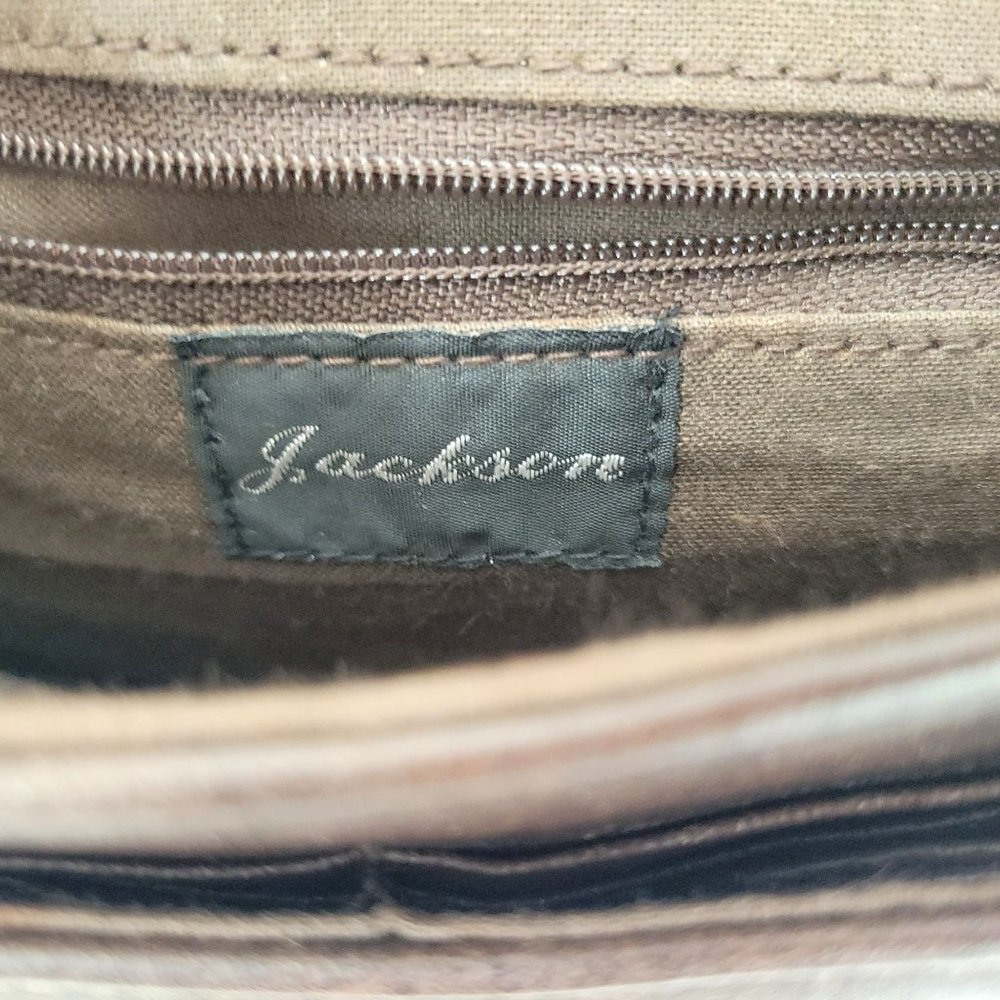 Jackson Brown Faux Leather Crossbody Bag - Picture 5 of 7
